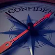 Compass with the word Confidence